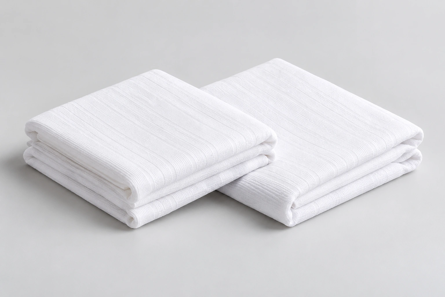 Ihram blanc · 2 pièces — 1 ridaa et 1 izar, ceinture non comprise